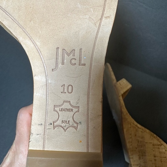 J McLaughlin Middleton Cork Wedges Sandals size 10 - Picture 10 of 10